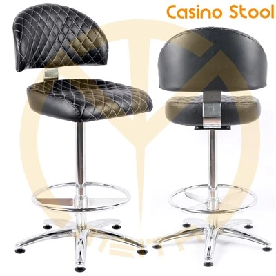 Fünf-Sterne-Hotel-Vinylmetall-Pokerstuhl für Kasino